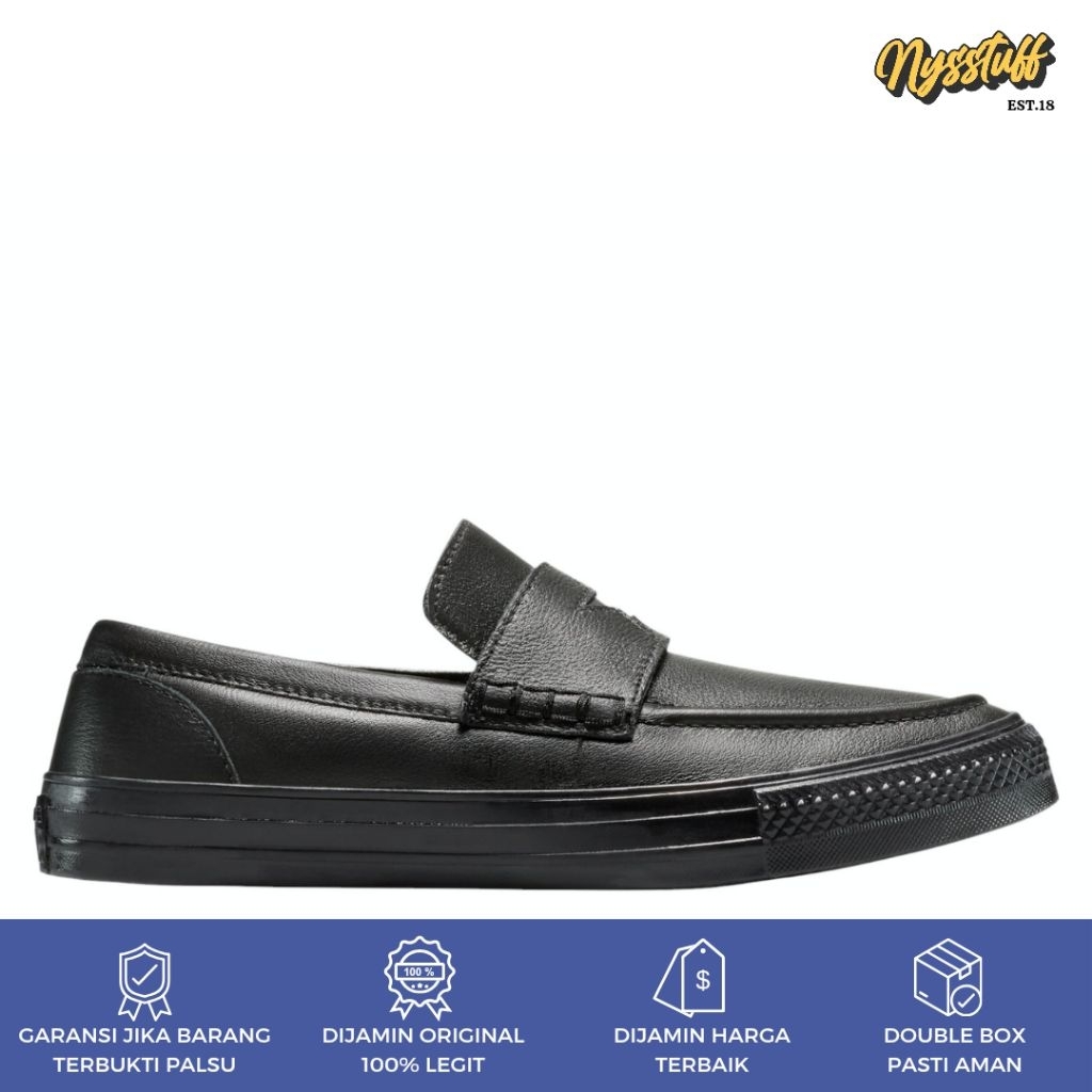 Converse Chuck Taylor All Star Loafer Leather Black ORIGINAL