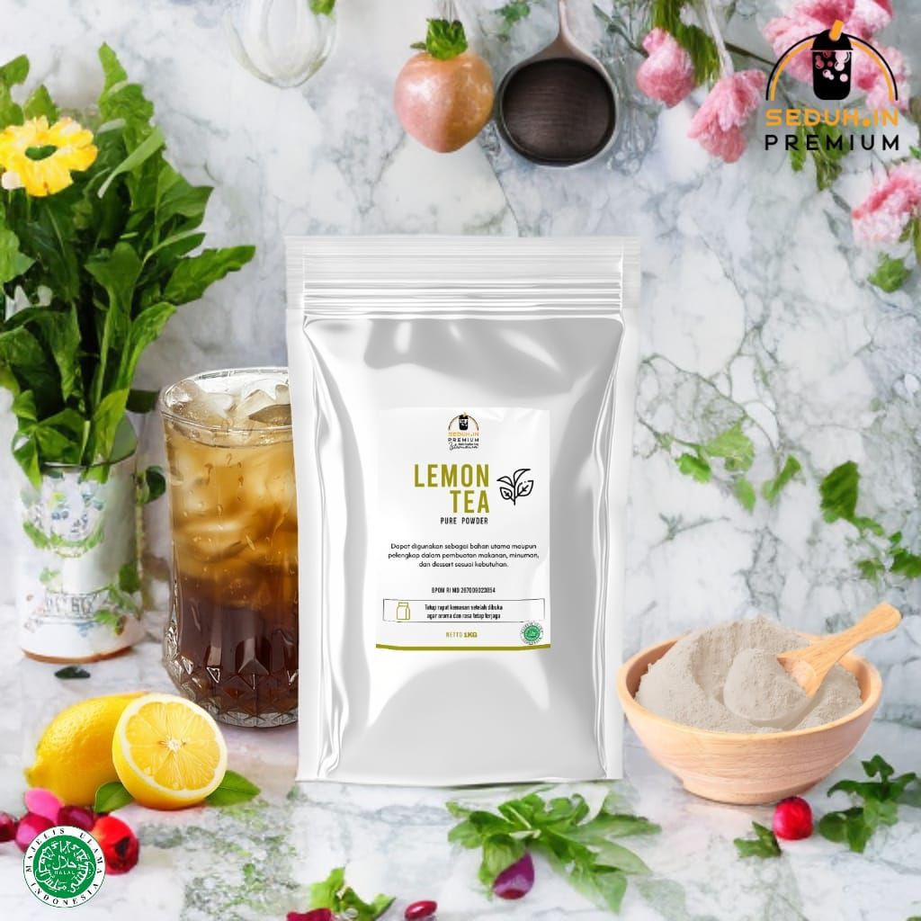 LEMON TEA PURE BUBUK TEA - TANPA GULA - 1KG SEDUHIN PREMIUM