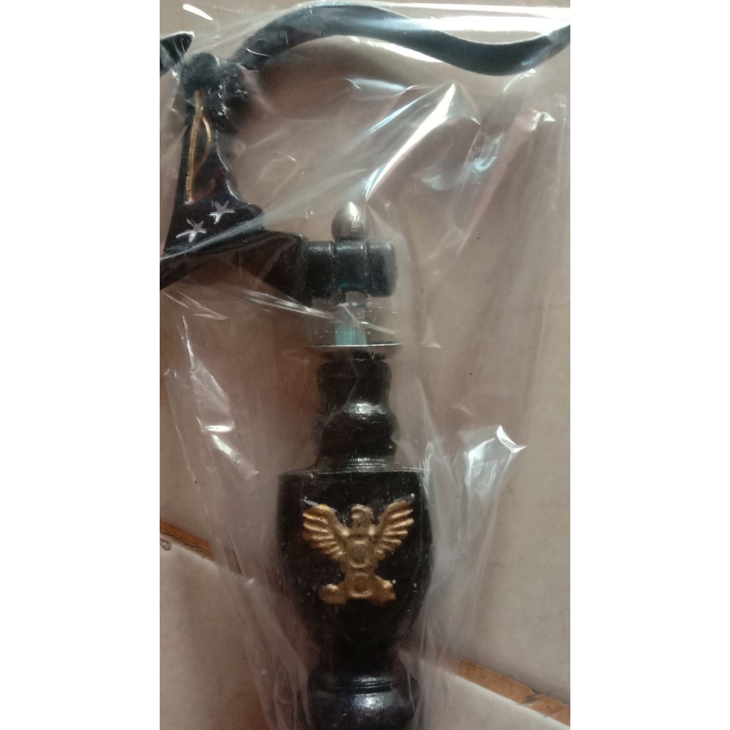 Gantungan/Cantolan Aluminium Sangkar Burung Motif Betmen List Gold