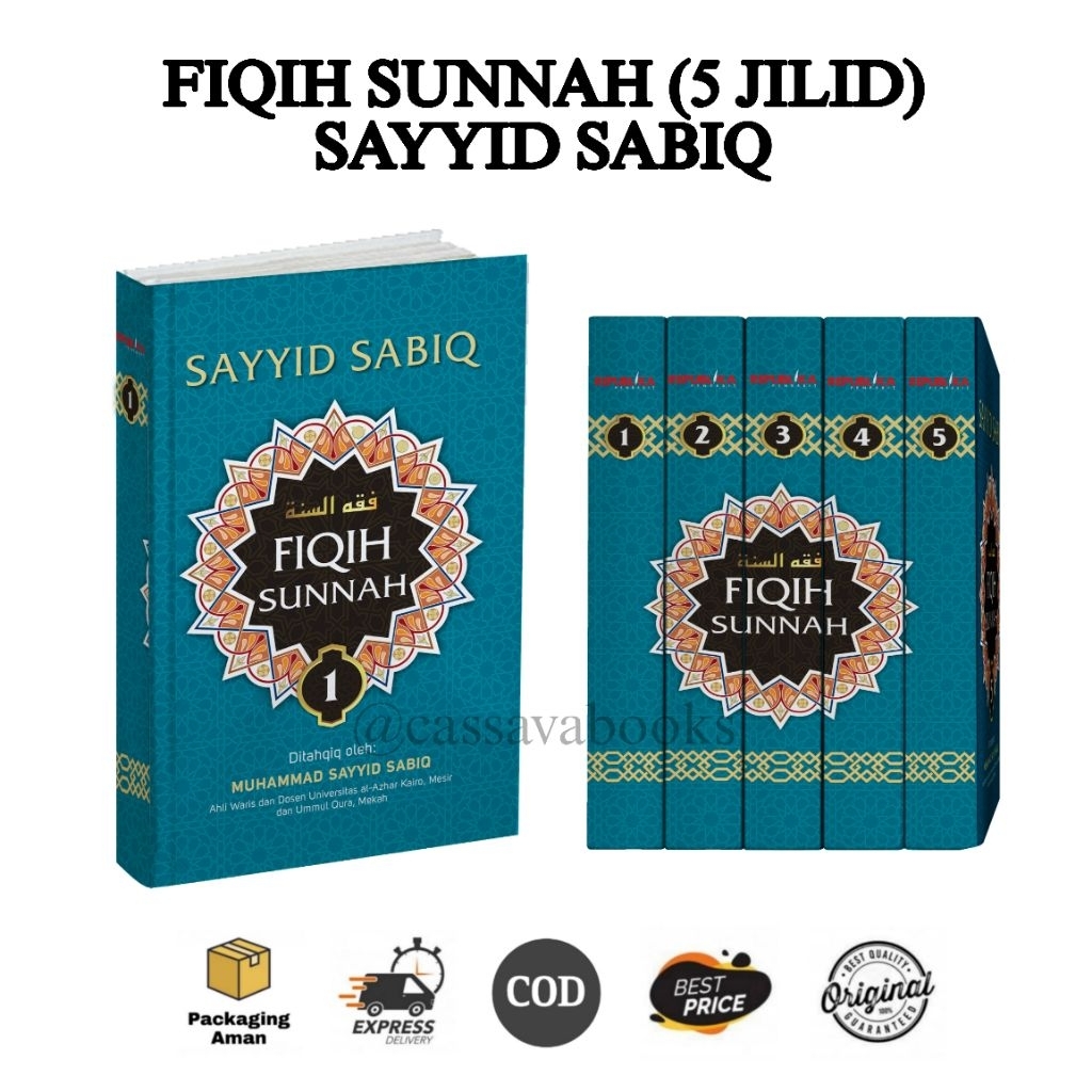 Paket Lengkap 5 Jilid Fiqh Sunah Fiqih Sunnah Sayyid Sabiq (Hard Cover)