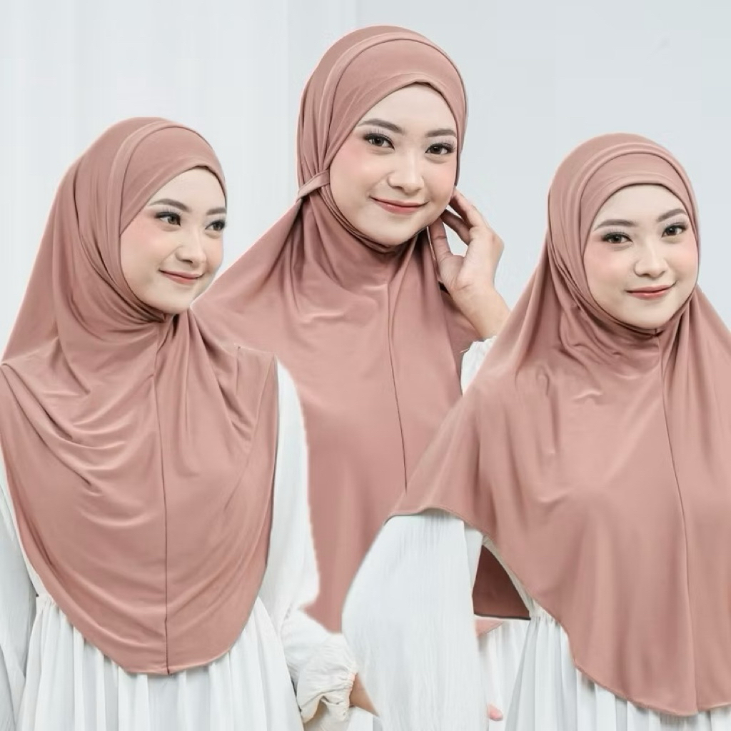 Bergo Malay tali loly / Jilbab instan / Jilbab Bergo / Bergo Tali / Hijab Daily / Jilbab instan Jers