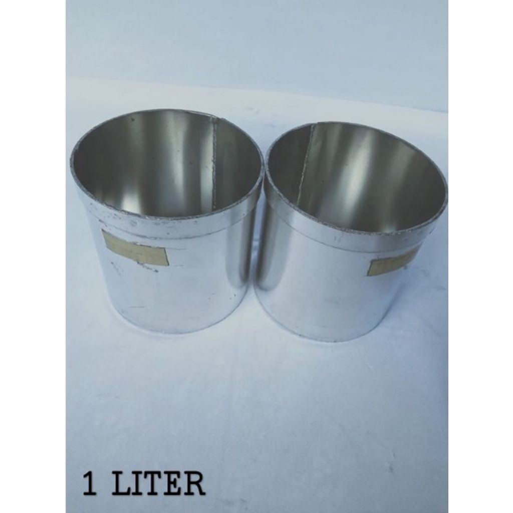 takaran beras/literan beras 1 liter / pengukur beras stainless steel