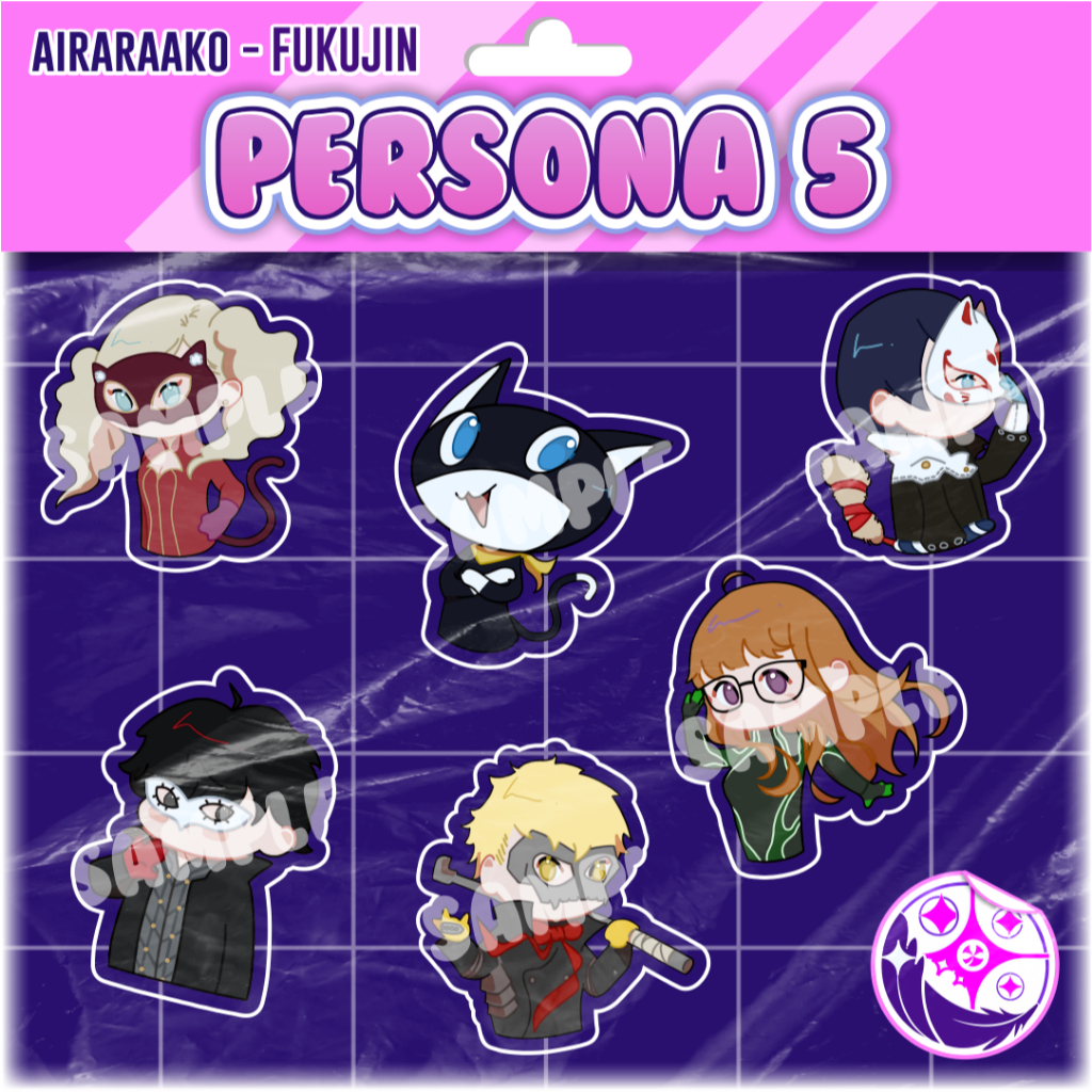 Persona 5 Keychain & Sticker [ FANMERCH ]