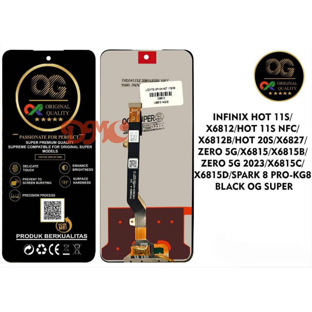 LCD INFINIX HOT 11S/HOT 11S NFC/HOT 20S/ZERO 5G LCD TOUCHSCREEN ORIGINAL