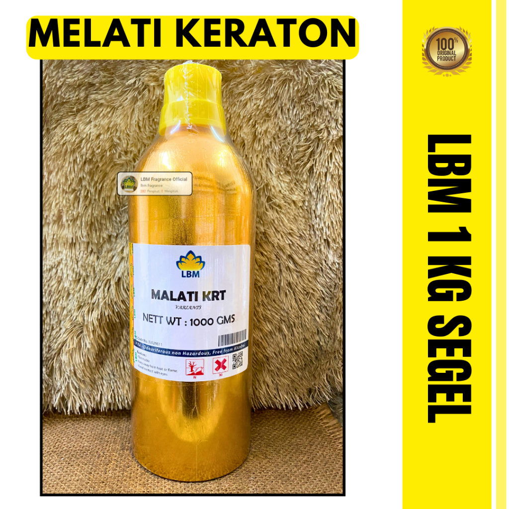 Bibit Parfum LBM Fragrance // MELATI KRATON 1 KG SEGEL Alumunium - Biang Minyak Wangi Tahan Lama Ber