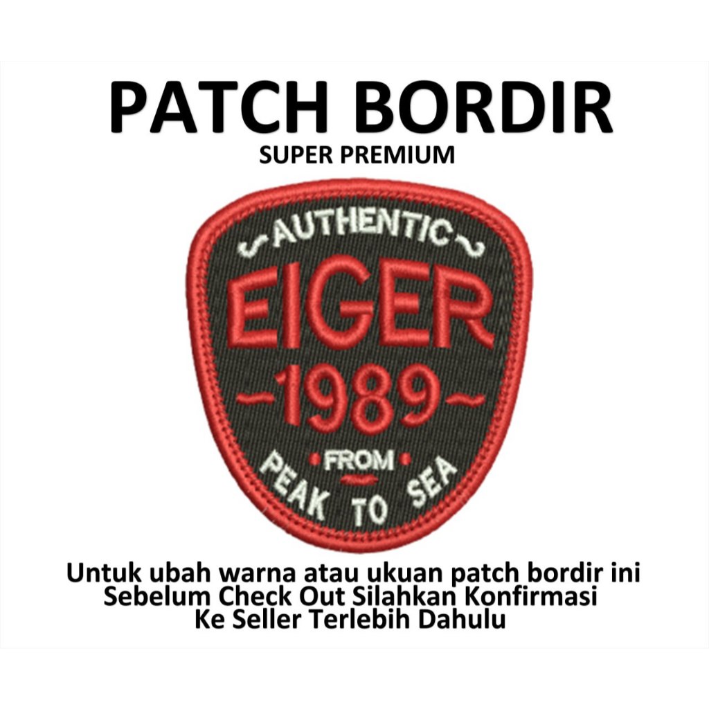 Emblem Patch Bordir Gambar EIGER- IBP