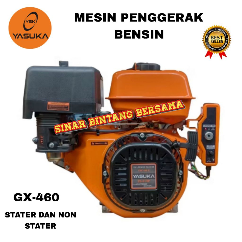 MESIN PENGGERAK BENSIN YASUKA GX-460 GASOLINE ENGINE