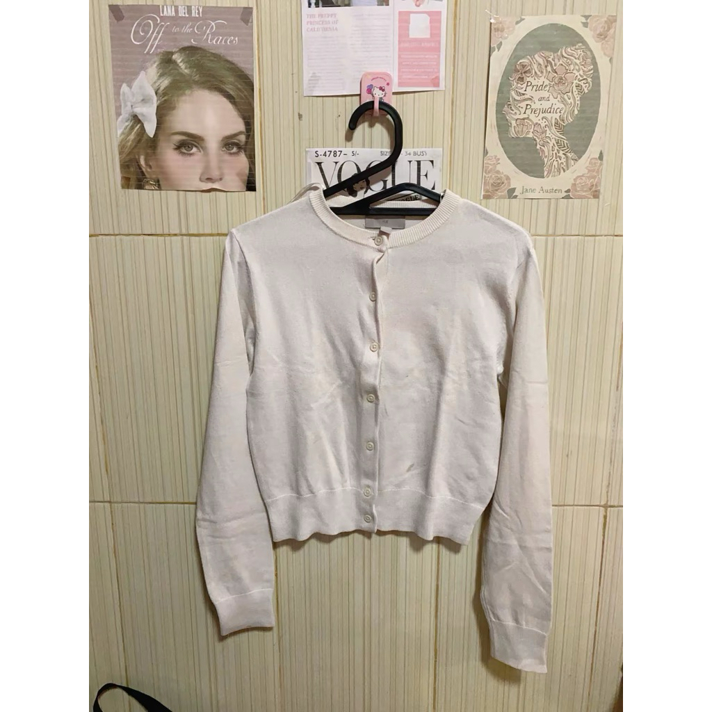 cardigan putih h&m