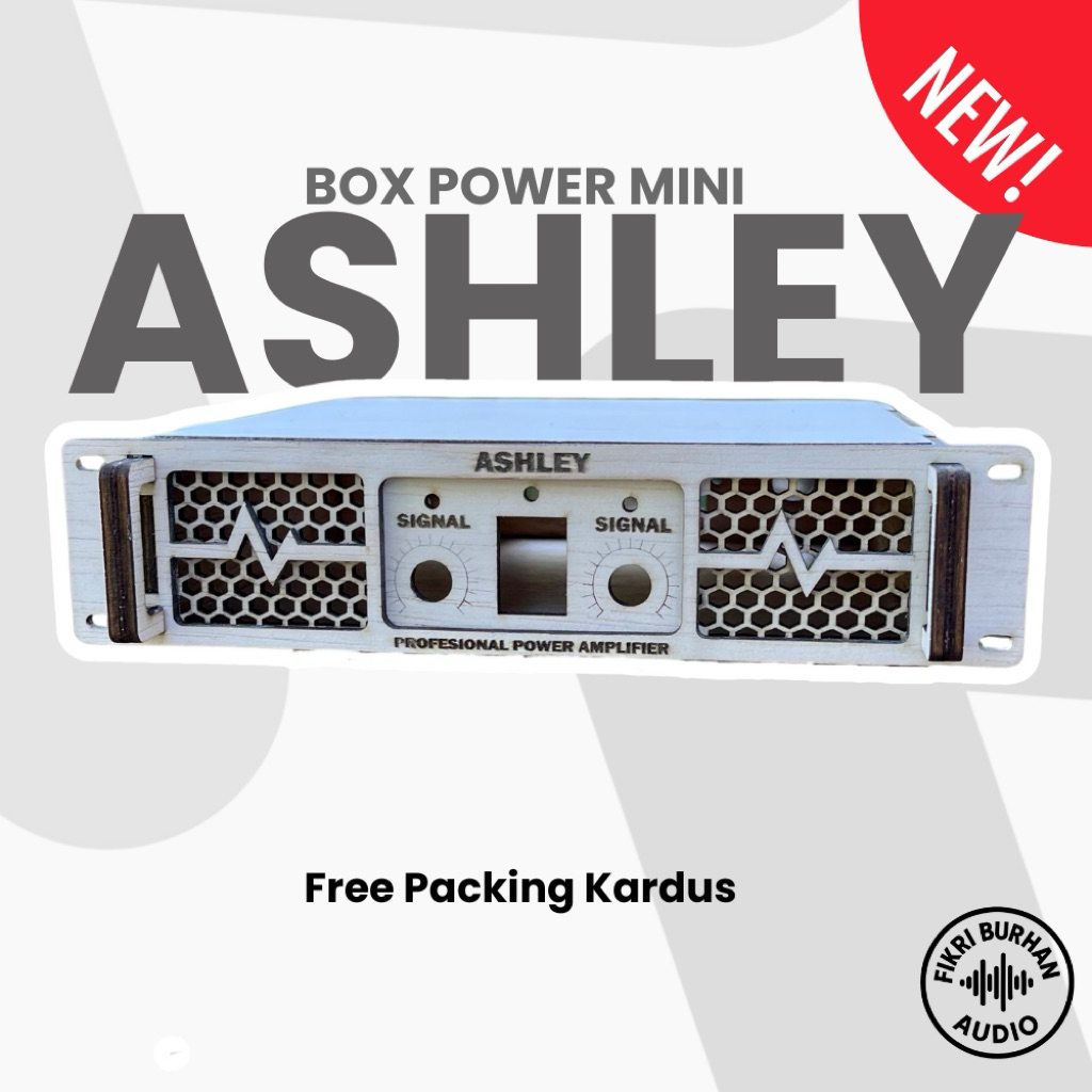 Box Power Mini Ashley Box power Miniatur – Bisa untuk TPA 3116d2 dan SMPS cocok untuk power miniatur