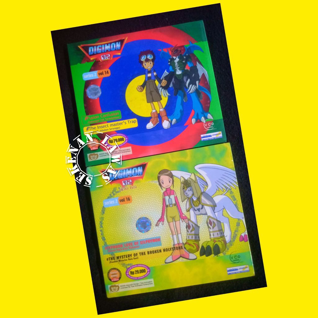 VCD Digimon 02 / Bahasa Indonesia / Seri 2 Vol. 14 & Vol. 16 (Bagus)