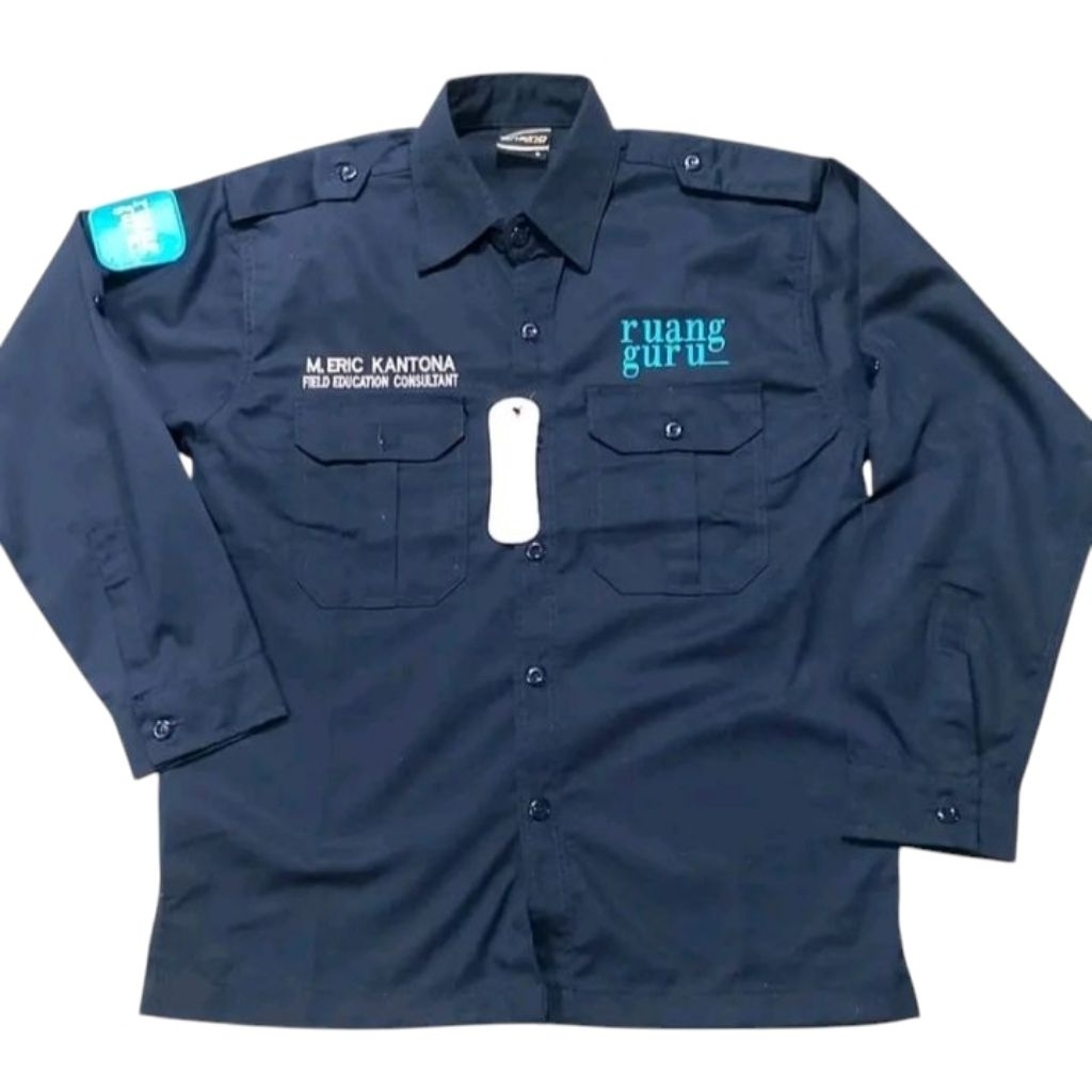 Kemeja Ruangguru Baju Pdh Ruangguru Seragam Ruanggur Panjang