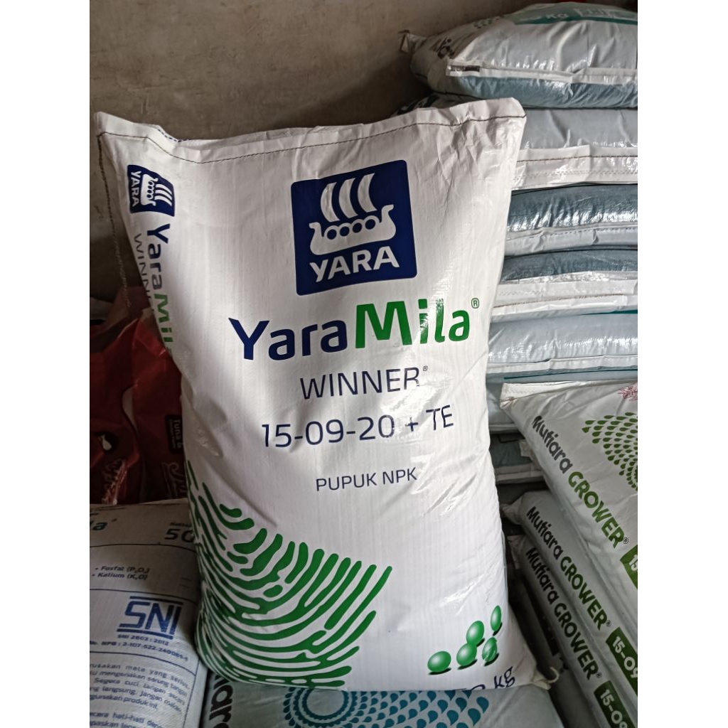 Yaramila winner pupuk NPK 150920+TE kemasan 50kg