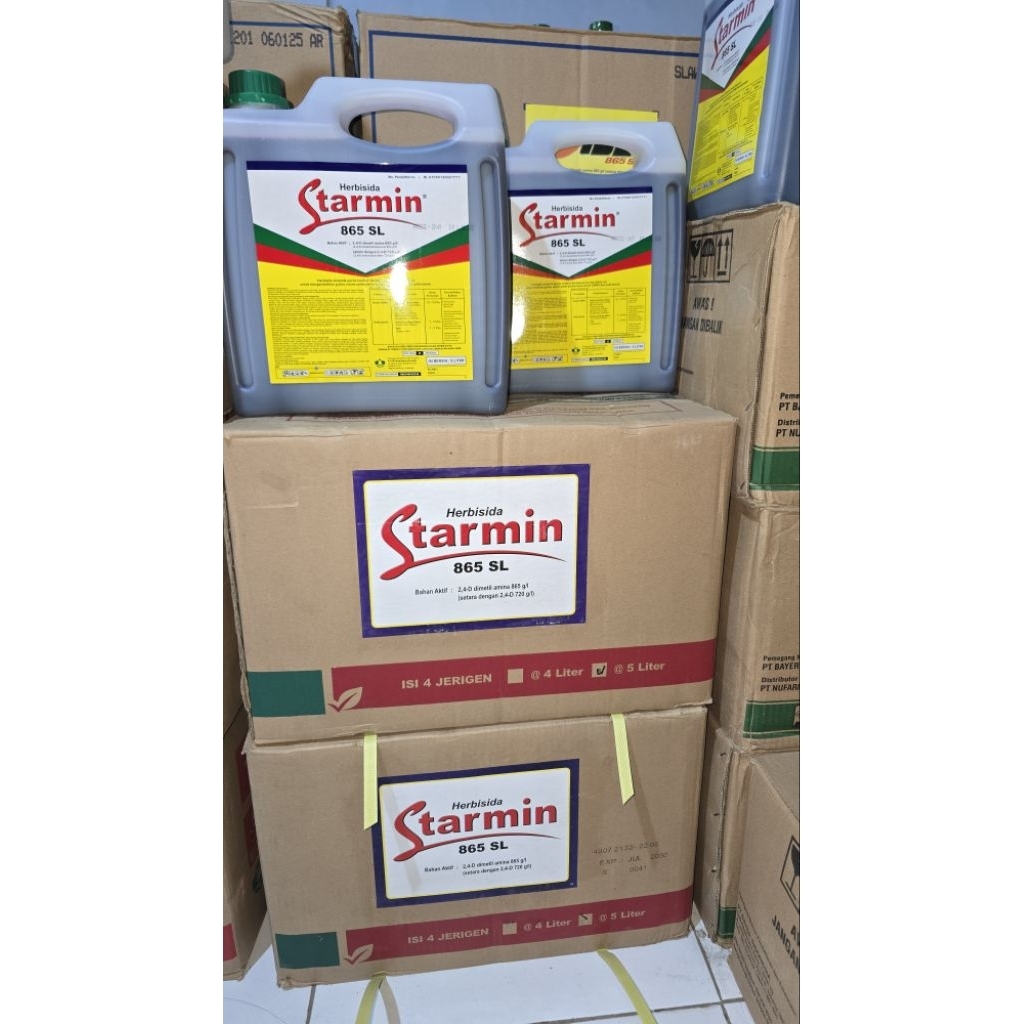 Herbisida STARMIN 865 SL Berat bersih: 5 Liter