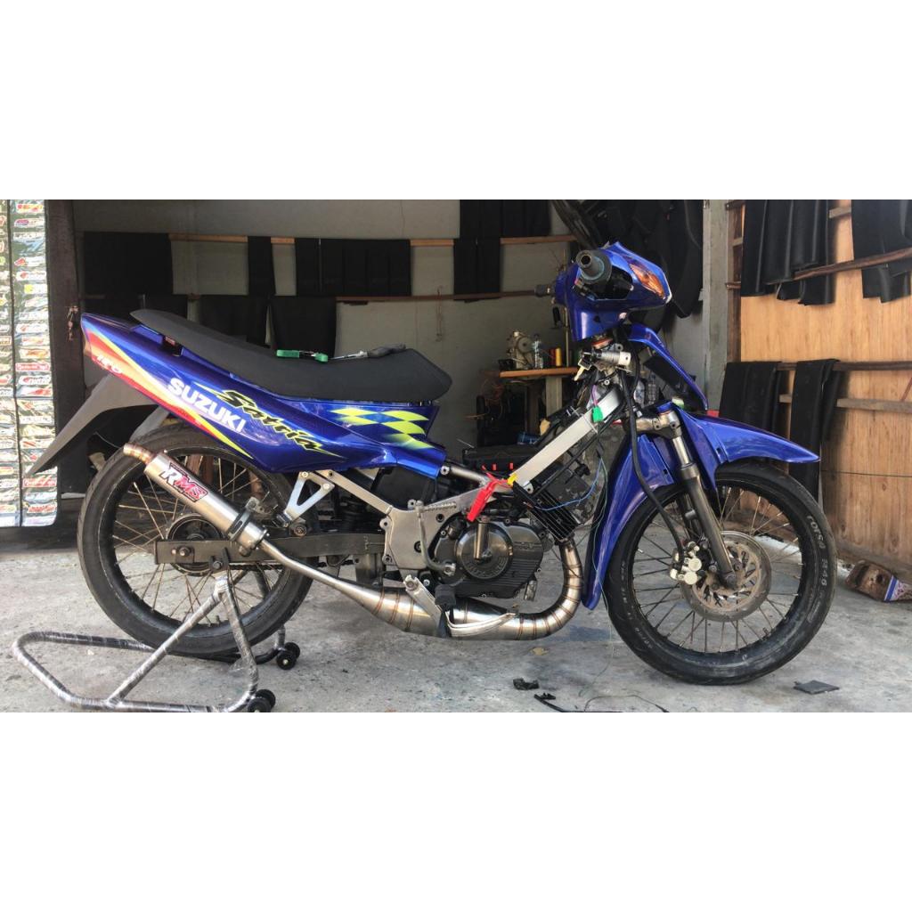 KNALPOT RK COOL MODEL KOLONG SAMPING STAINLES