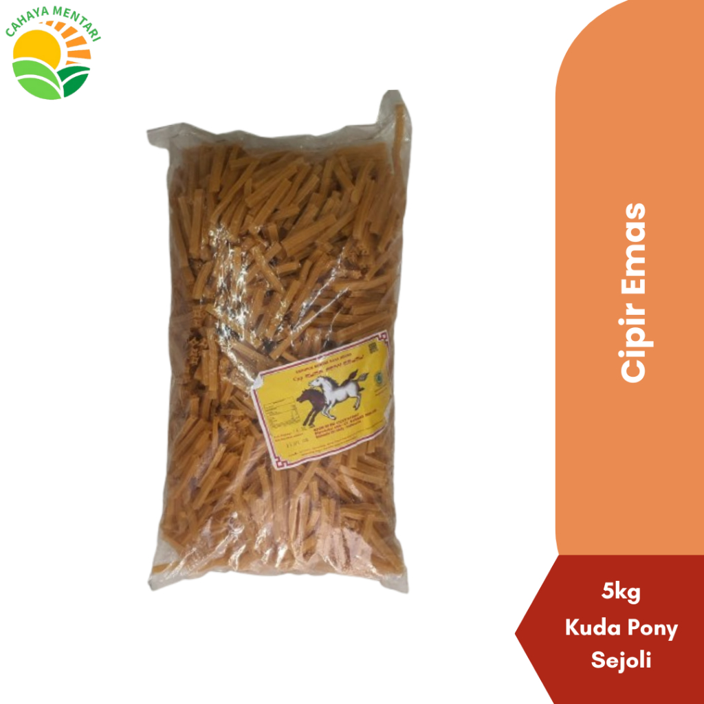 KERUPUK CIPIR / KRUPUK MANGGAR KEMASAN 5KG CAP KUDA PONY SEJOLI