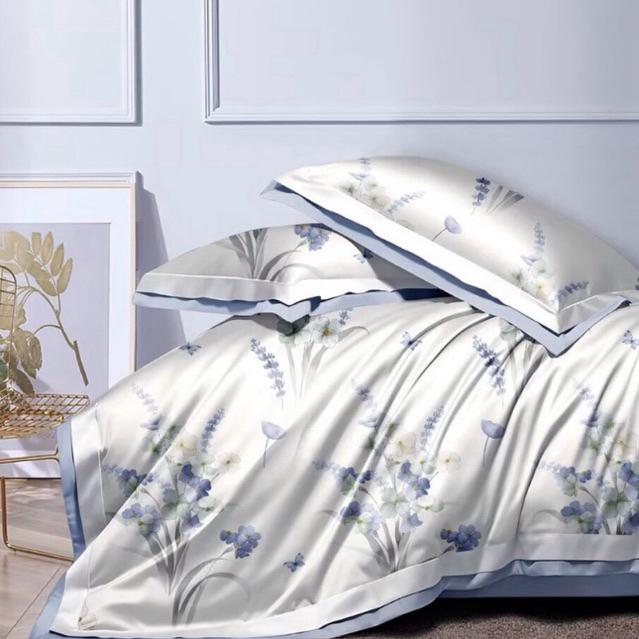 BIOSIBEDDING Sprei Katun Jepang Motif Bunga Shabbychic Pink Bunga Kecil Best Seller - Sprei Custom