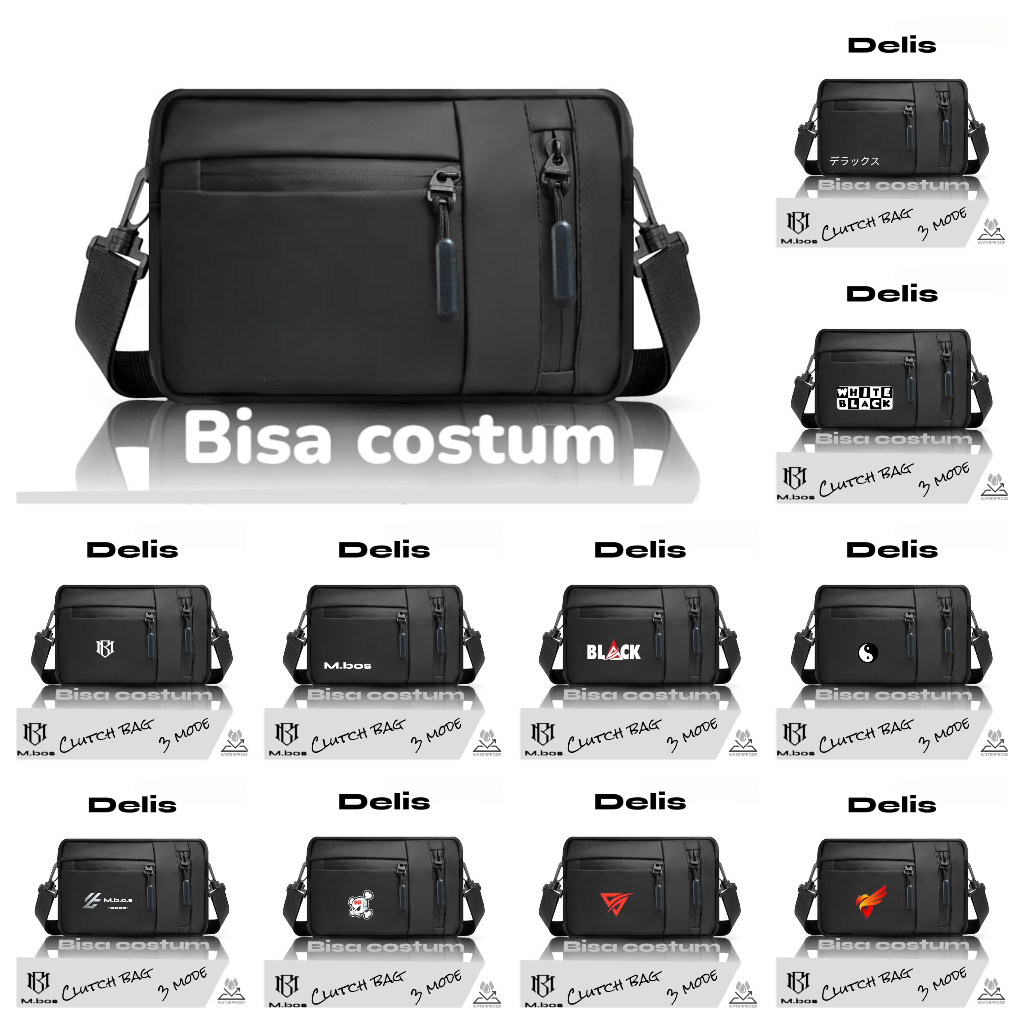 Tas Selempang Pria Wanita Waterproof Simple Trendy