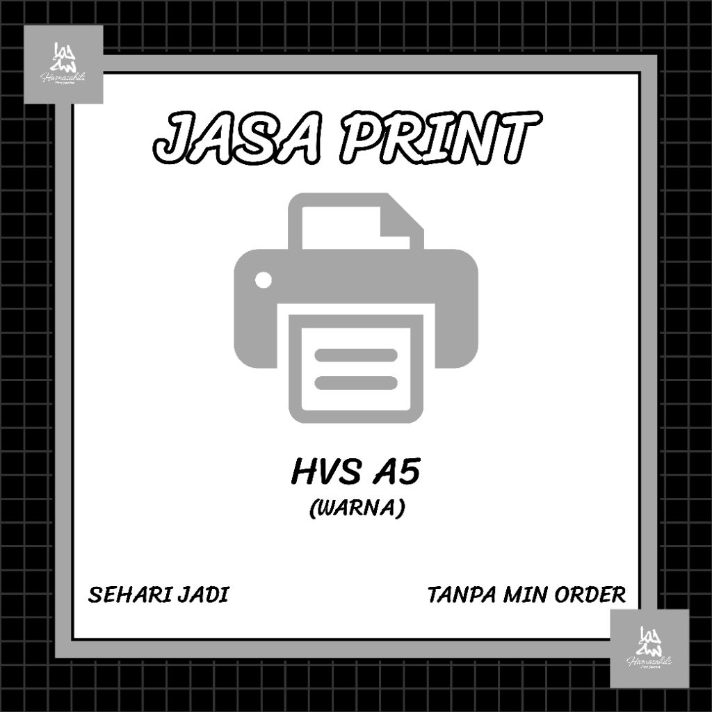 Jasa Print/Cetak HVS A5 (WARNA)