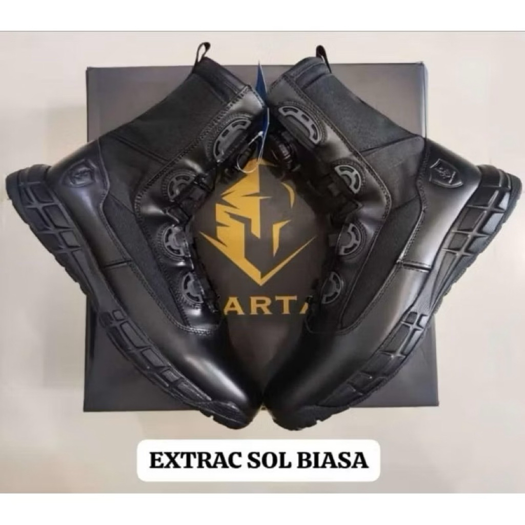 Sepatu pdl extrack tactical dan spartan tali putar