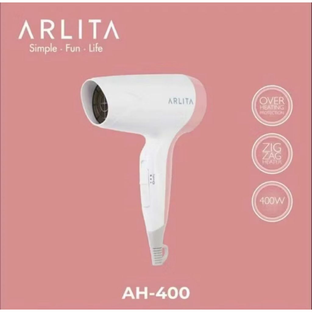 HAIRDRYER ARLITA AH-400 PENGERING RAMBUT LOW WATT