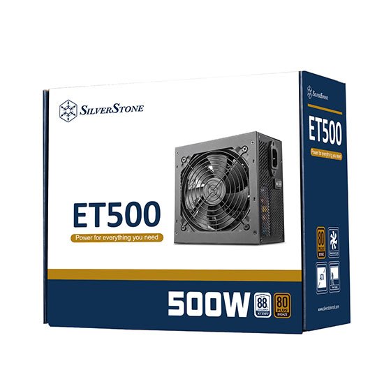 SilverStone ET500 500W Bronze 80+ PSU Power Supply 500 Watt 3Y Warranty