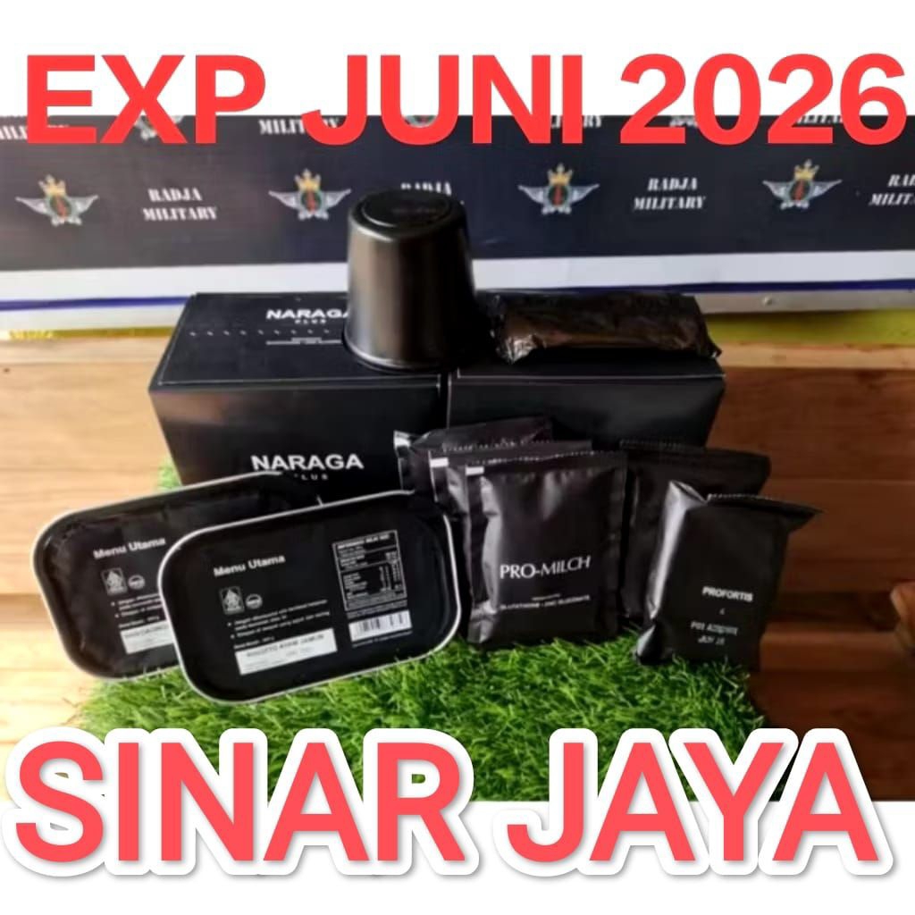 RANSUM NARAGA MAKANAN TNI 1 PAKET GRATIS PEMANAS  EXP. SEPTEMBER 2026