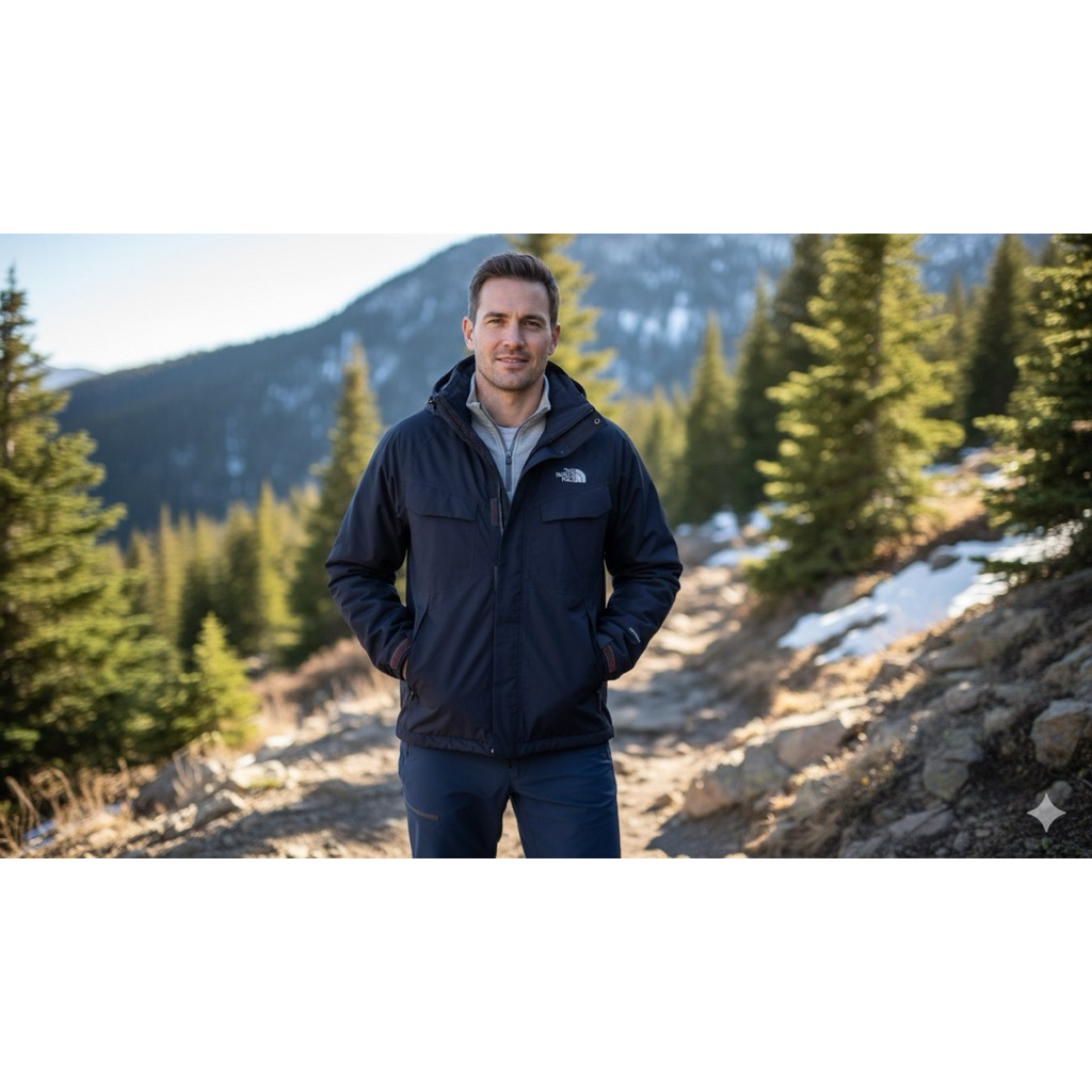 jaket outdoor TNF hyvent