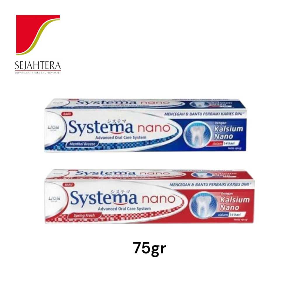 SYSTEMA Nano Pasta Gigi 75gr - Menthol & Spring Fresh