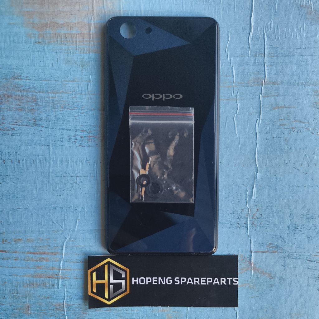 Backdoor bekdor backcasing tutup belakang Oppo F7 youth plus ring lensa kamera+bezzel samping