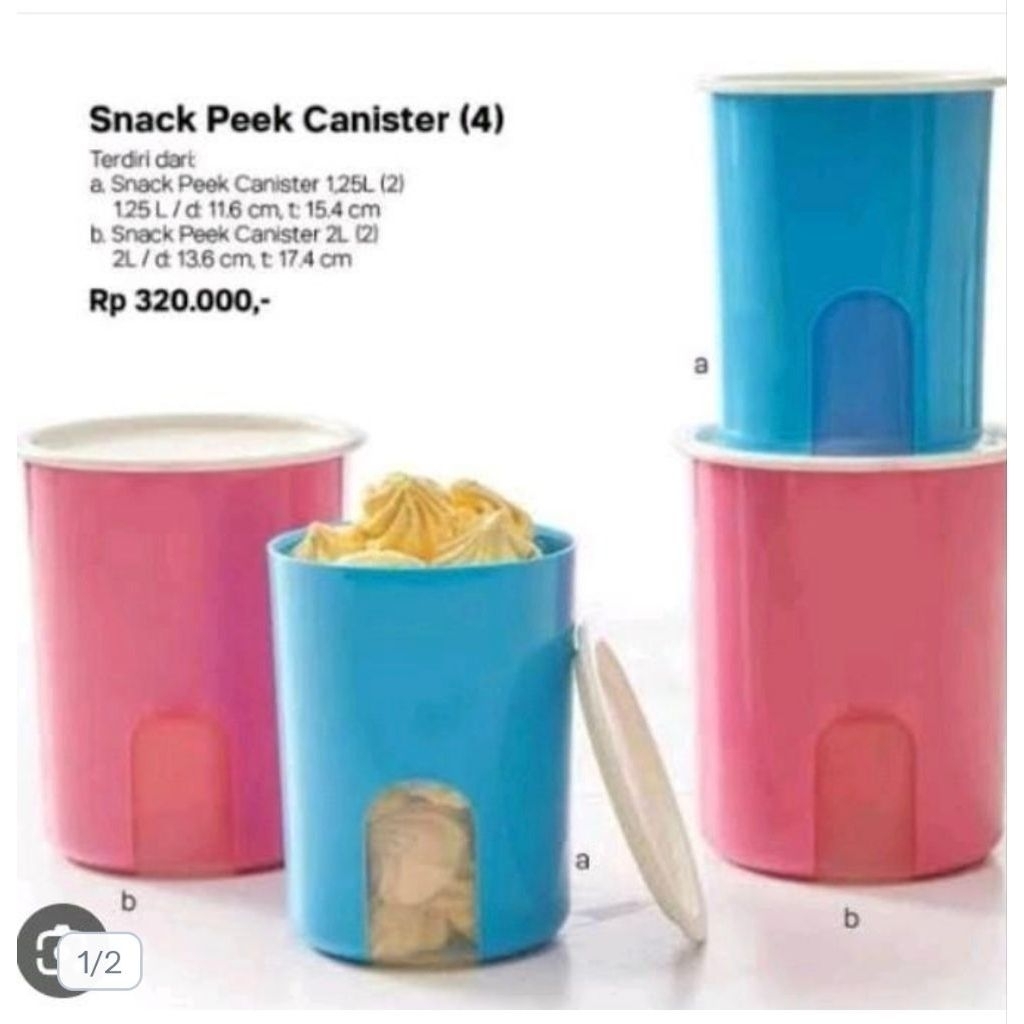 Window Canister Tupperware
