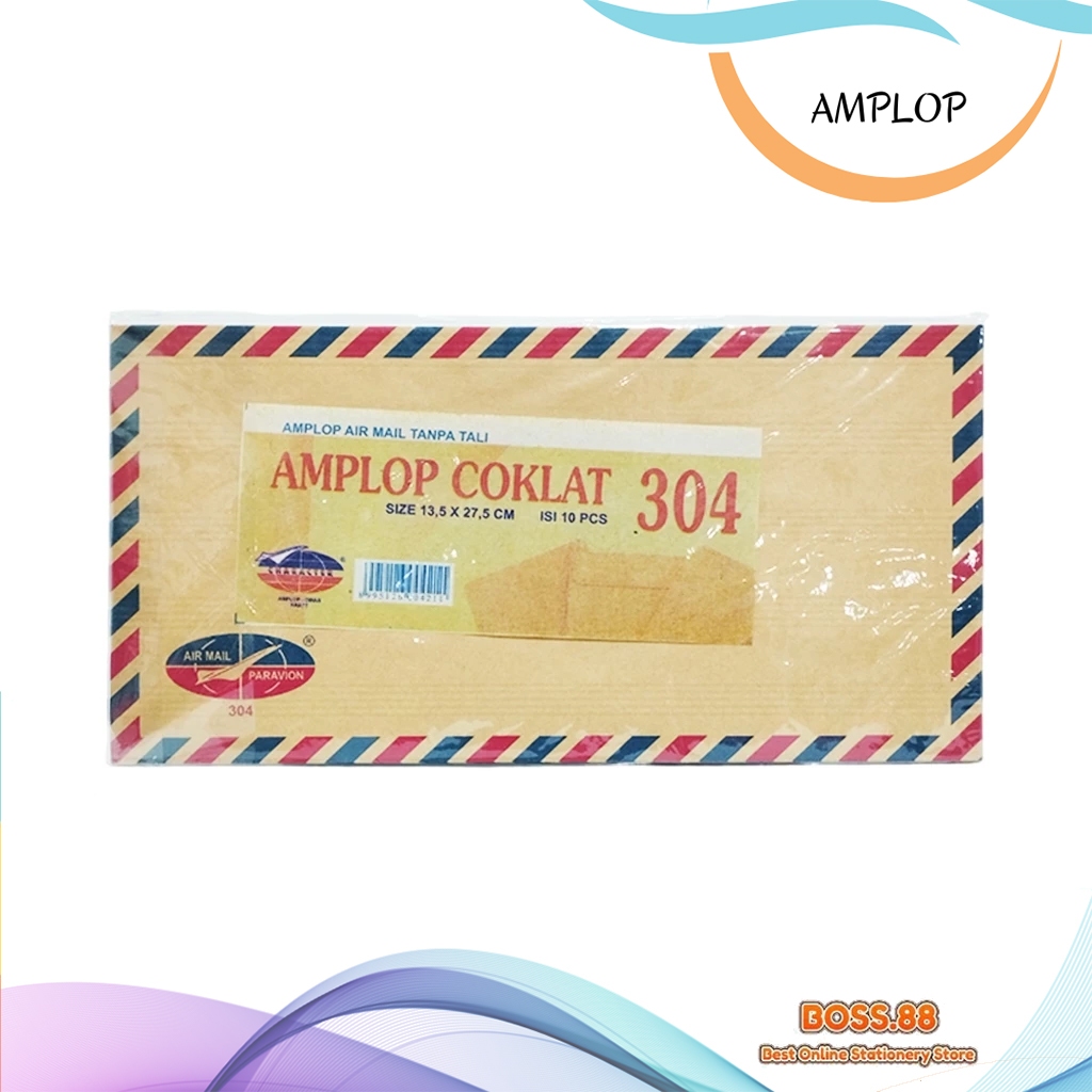 

AMPLOP KESING AIRMAIL 304 CHARACTER TANPA TALI (1 PACK)