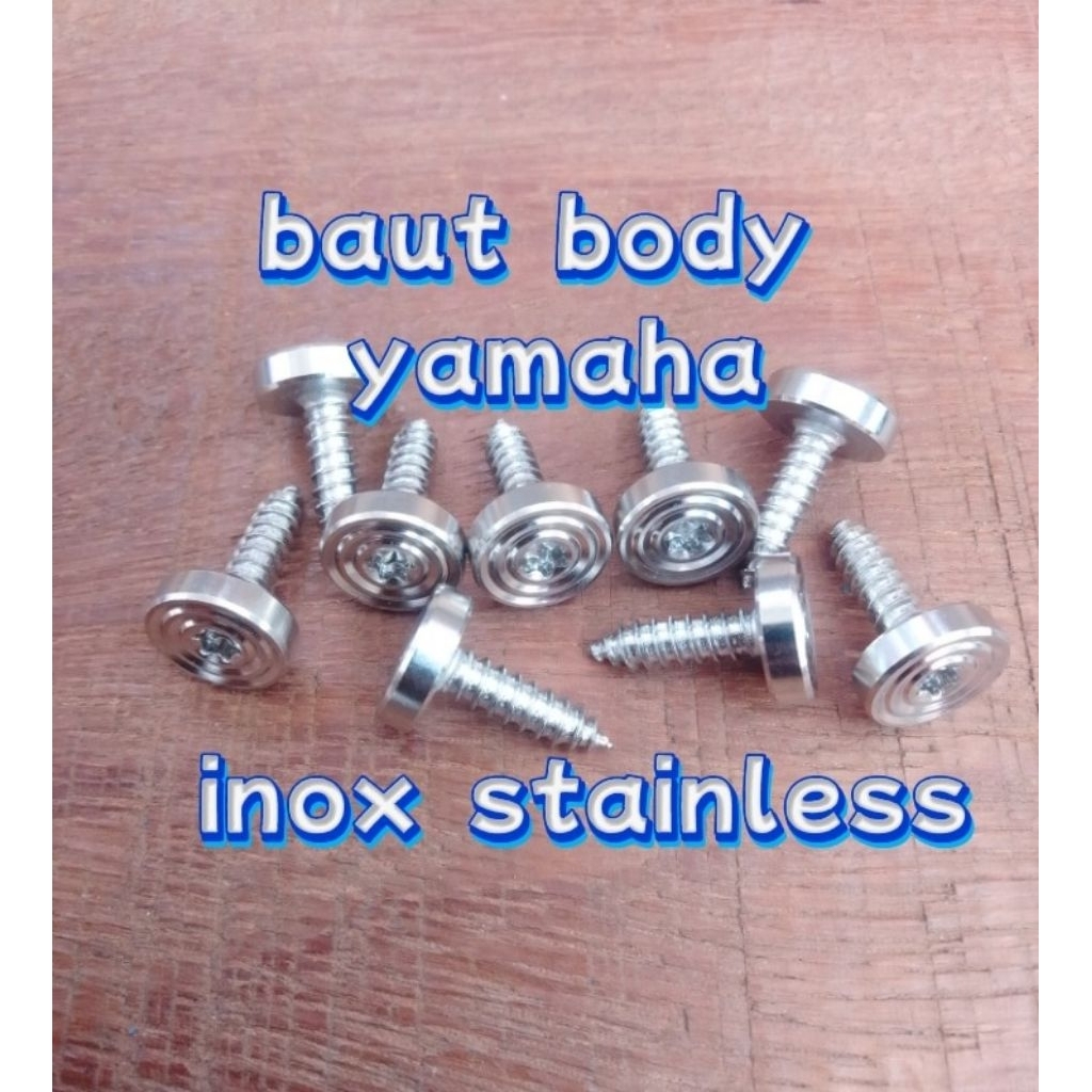 Baut Body Inox 304 Drat Kasar M5x18 Yamaha Mio Jupiter z Fiz R Nmax Aerox Original Stainless Vietnam