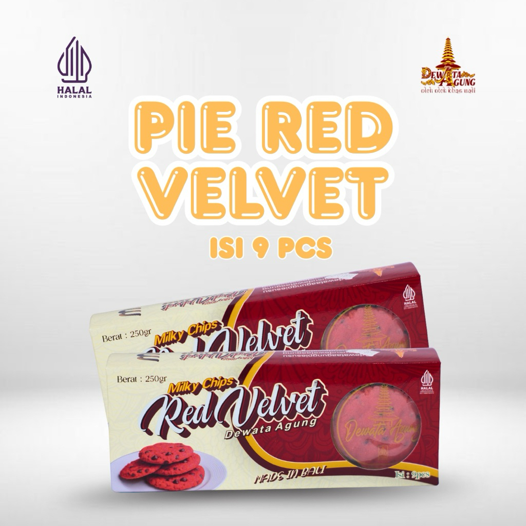 Pie Red Velvet Dewata Agung Oleh Oleh Khas Bali isi 9pcs