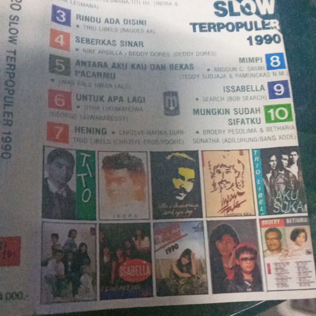 kaset pita 20 SLOW TERPOPULER DK136