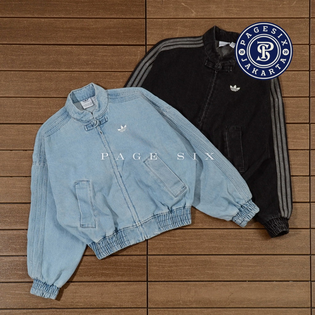 Adidas Originals CTT Track Top Denim Jacket - Blue Black (Chinese Track Top)
