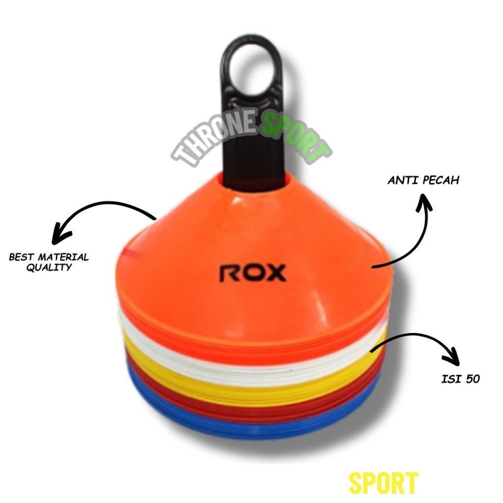 CONE MANGKOK PATOK LATIHAN OLAHRAGA 1 SET 50 PCS