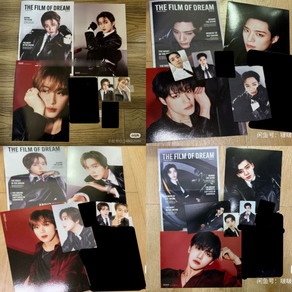 Ready Seasons Greeting Mark Haechan Jeno Jaemin member set NCT Dream Withmuu Polaroid black HC selca
