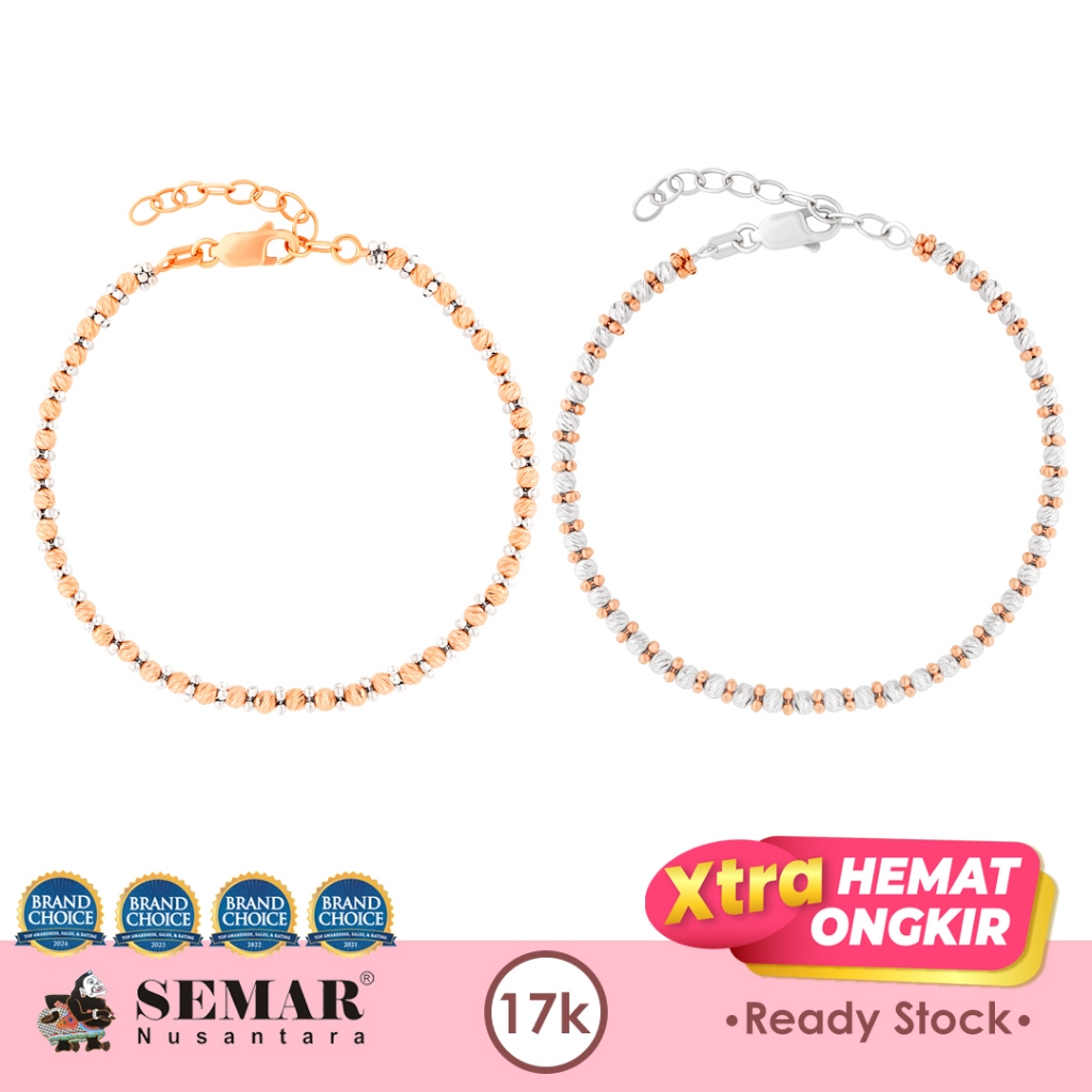 Gelang Emas Cornelia Bubble Chain Gold 17K Semar Nusantara