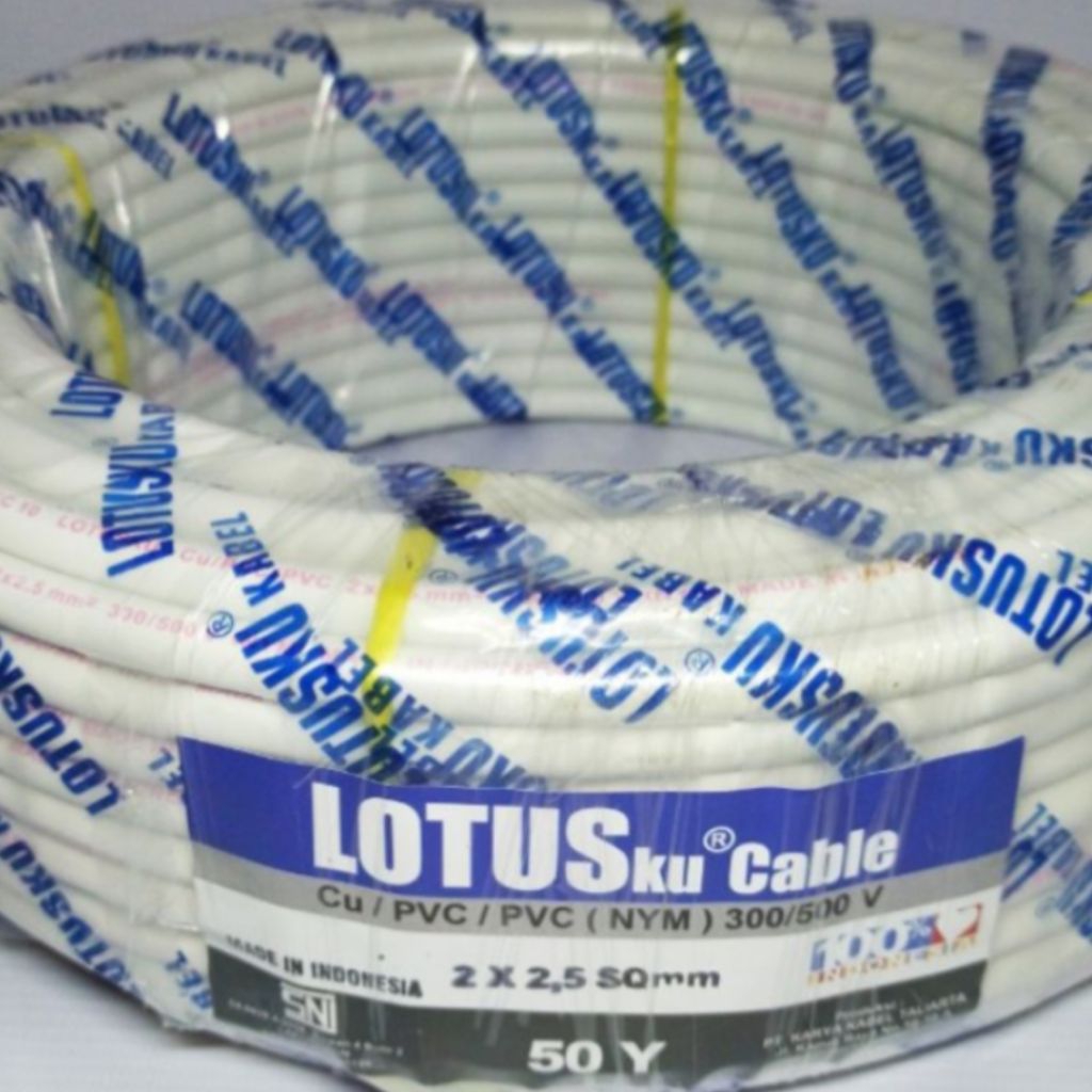 Kabel lotus 2x2.5 NYM Tunggal Harga permeter