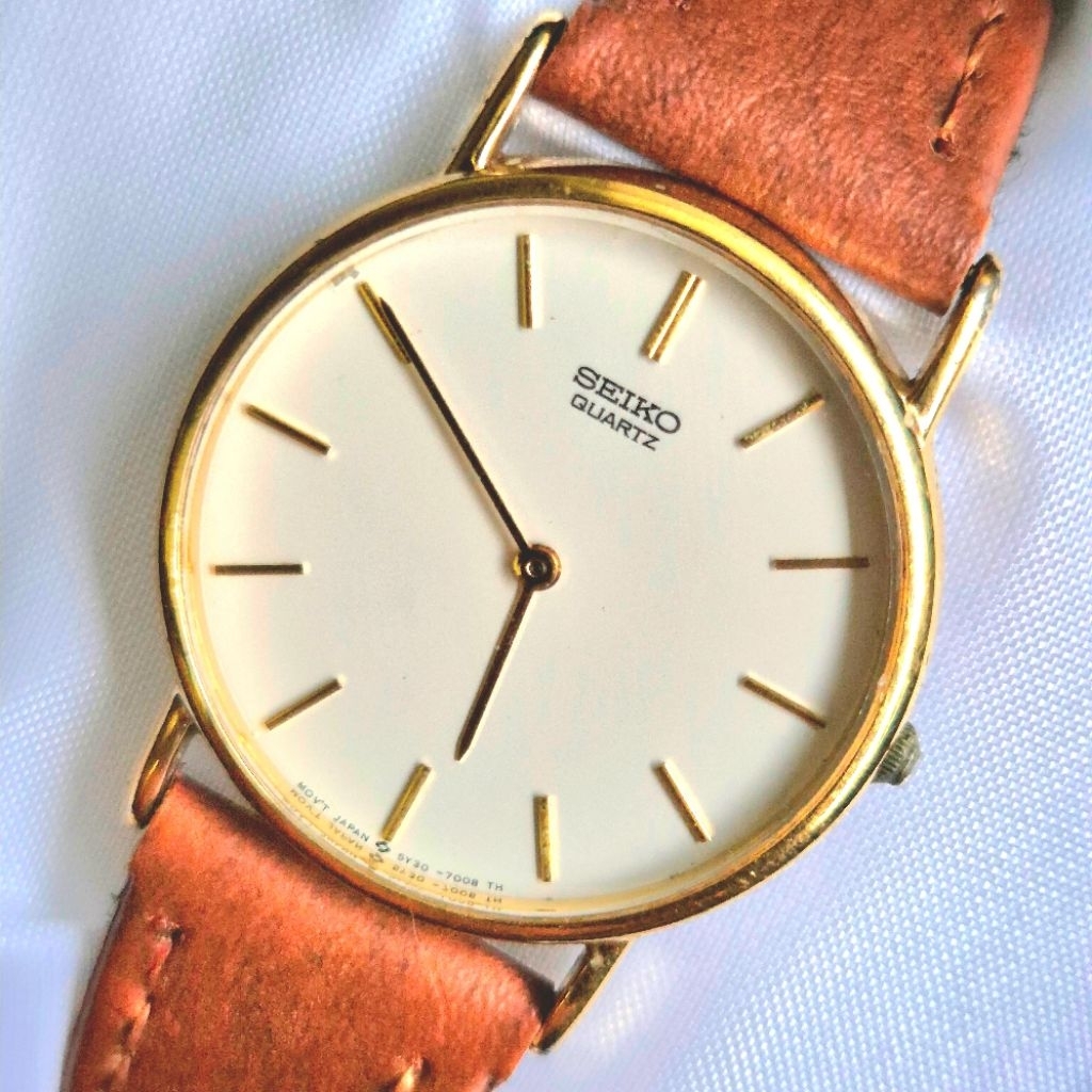 Seiko 5Y30-7000 Quartz Original | Jam Tangan Pria Seiko Tipis Elegan Ori