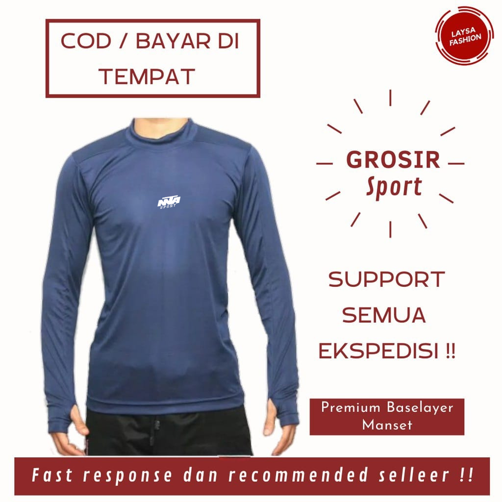 COD BAJU MANSET BASELAYER OLAHRAGA FUTSAL DAN BOLA PRIA WANITA KEREN DAN MURAH BASELAYER LENGAN PANJ