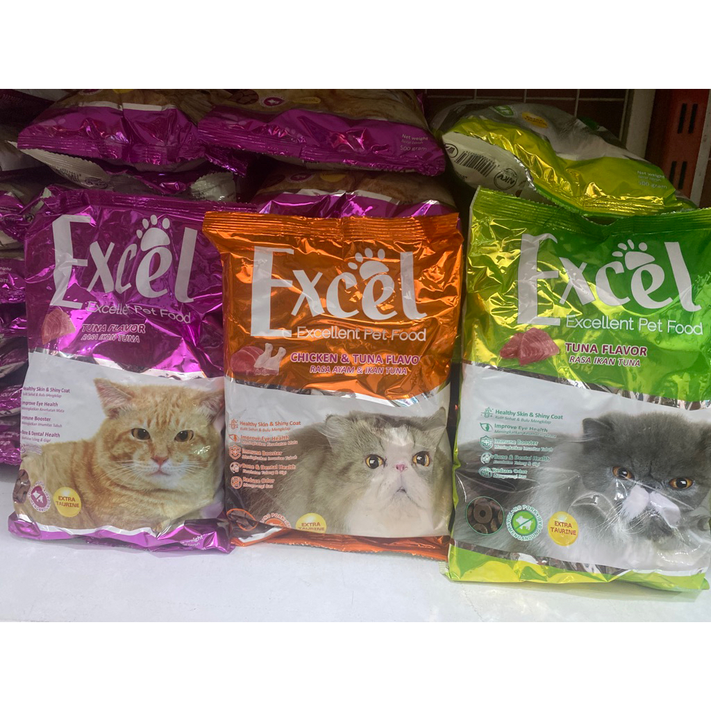 excel tuna chicken mother kitten makanan kucing