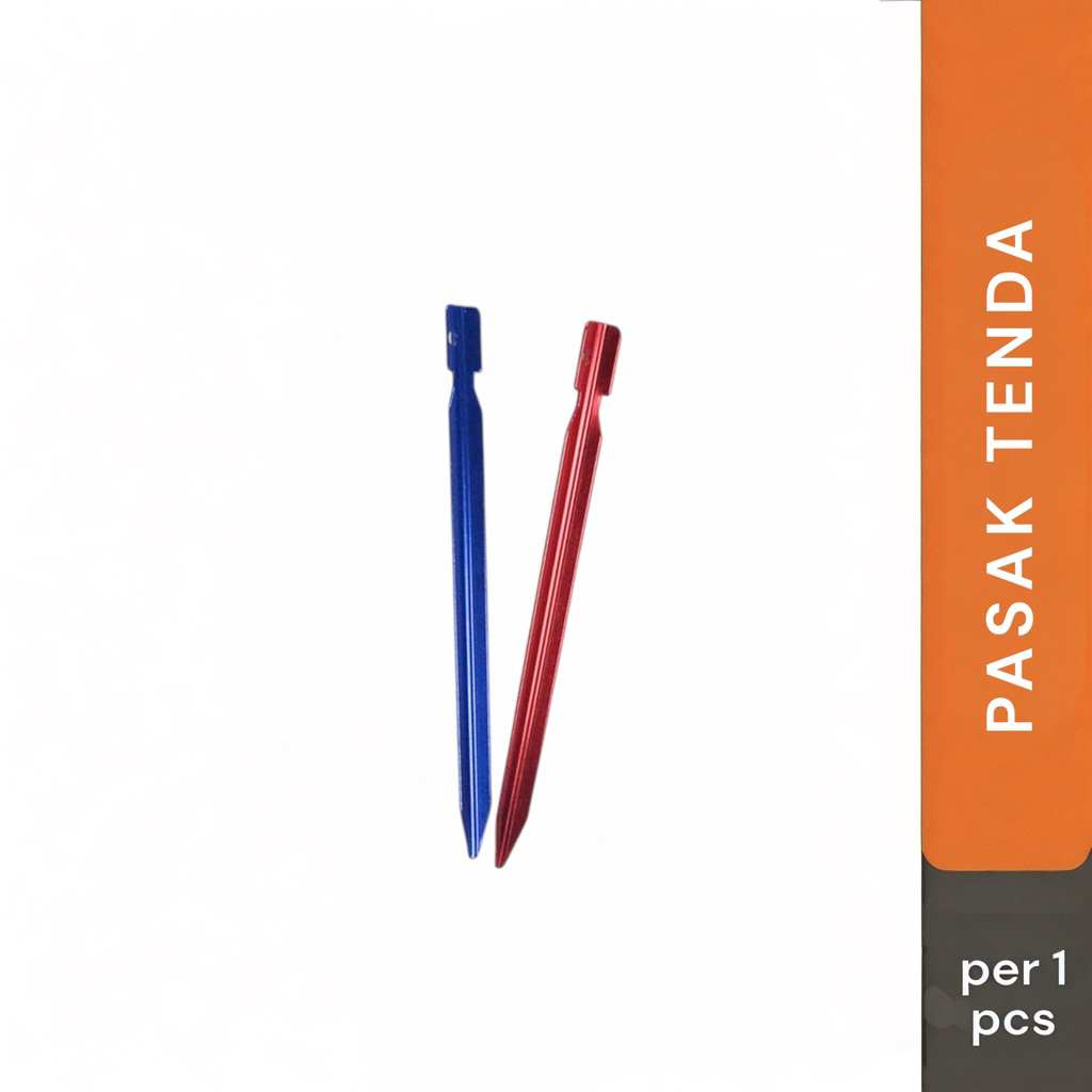 Meltalk Pasak Tenda Camping Tent Pegs Aluminium aloy 18cm 1 PCS - Multi-Color