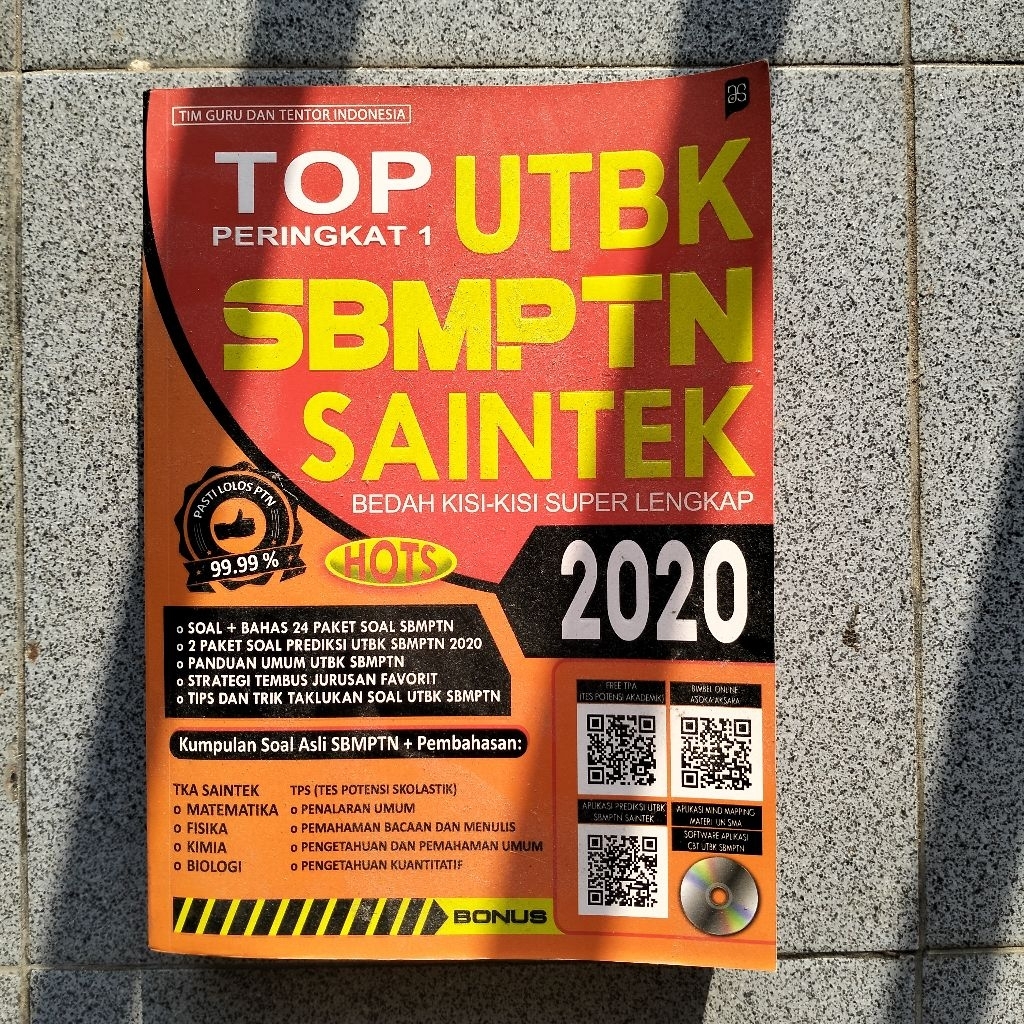 Buku Bekas Bank Soal UTBK SBMPTN TPS TKA Saintek 2020