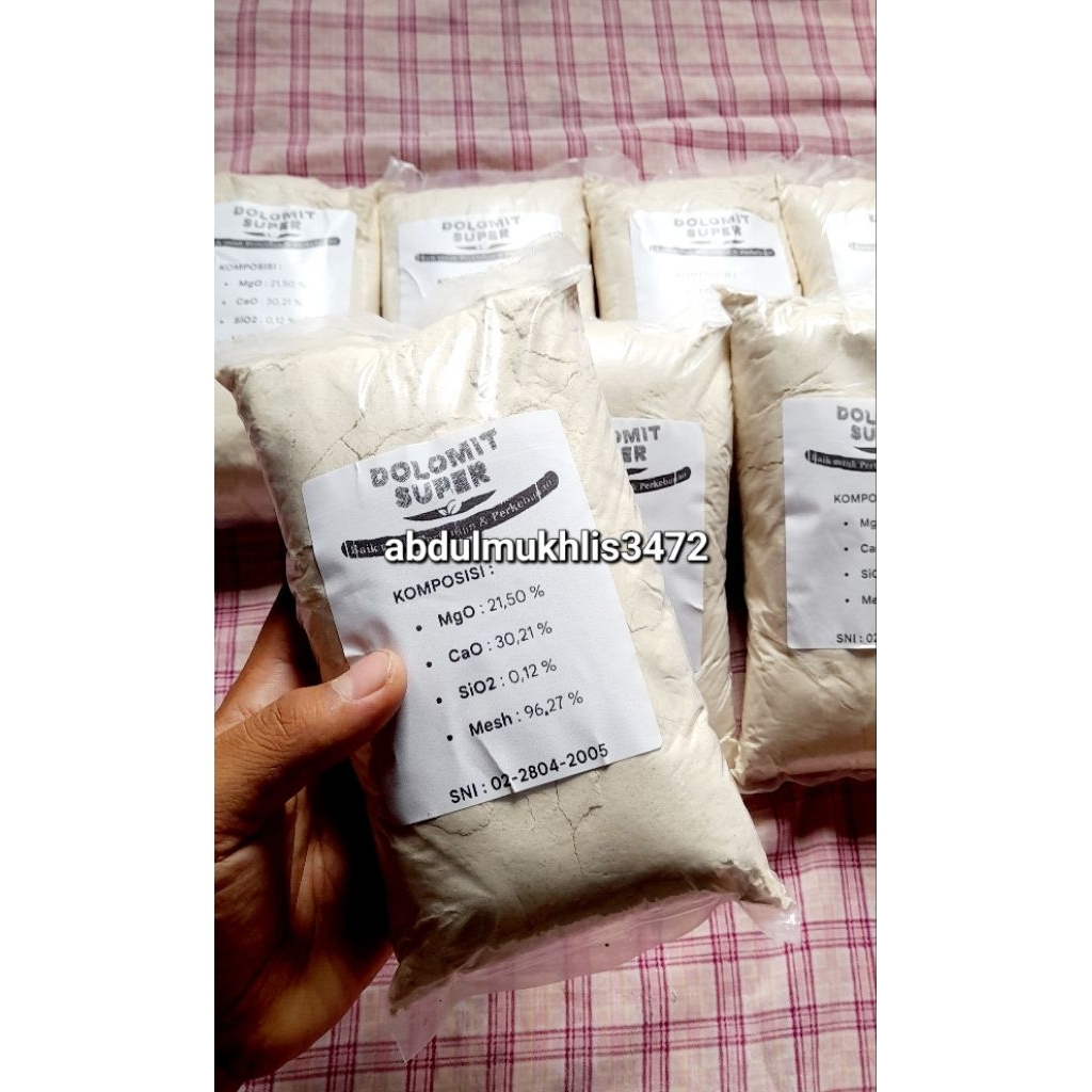 Dolomit 1kg penetral PH tanah, dolomit untuk berkebun , dolomit , dolomit untuk pertanian Tanaman