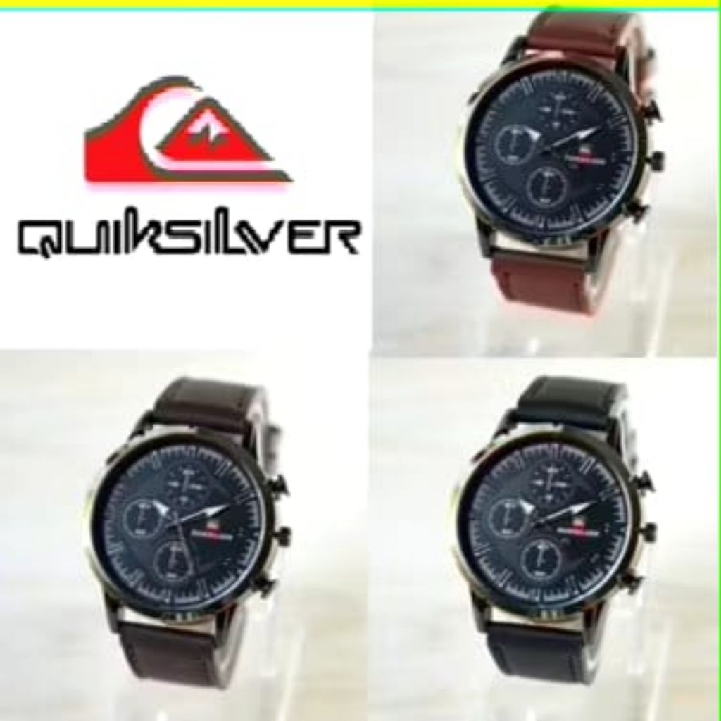 WBS Jam Tangan Pria Chorono QS QUICKSILVER Kulit Analog Premium QS006