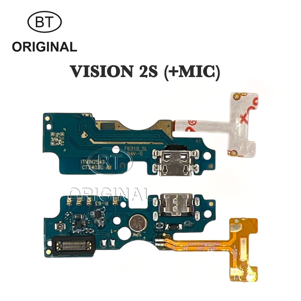 KONEKTOR CHARGER BOARD PCB FOR ITEL VISION 2S +MIC - FAST CHARGING