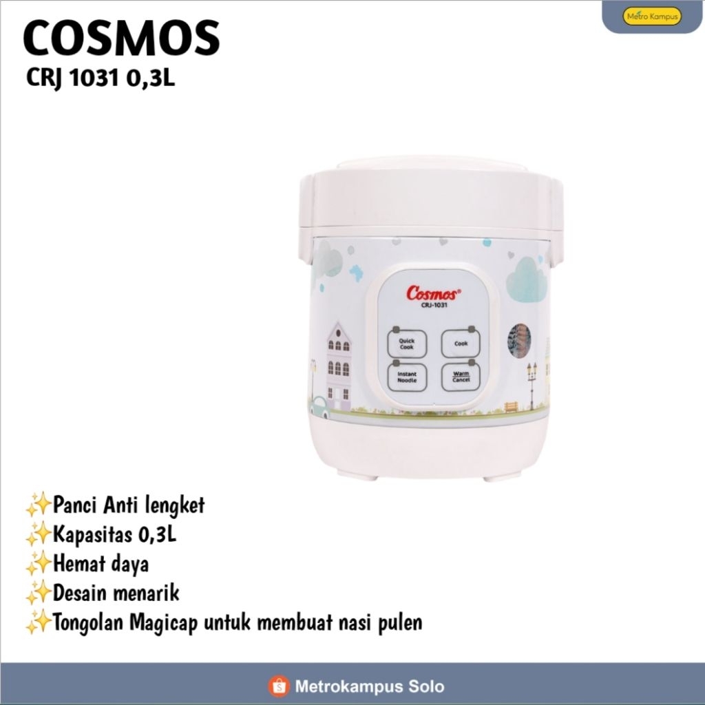 [COSMOS] MAGIC COM CRJ 1031 0,3L/MAGICCOM MINI/MAGIC COM ANAK KOS/MAGIC COM TRAVELING