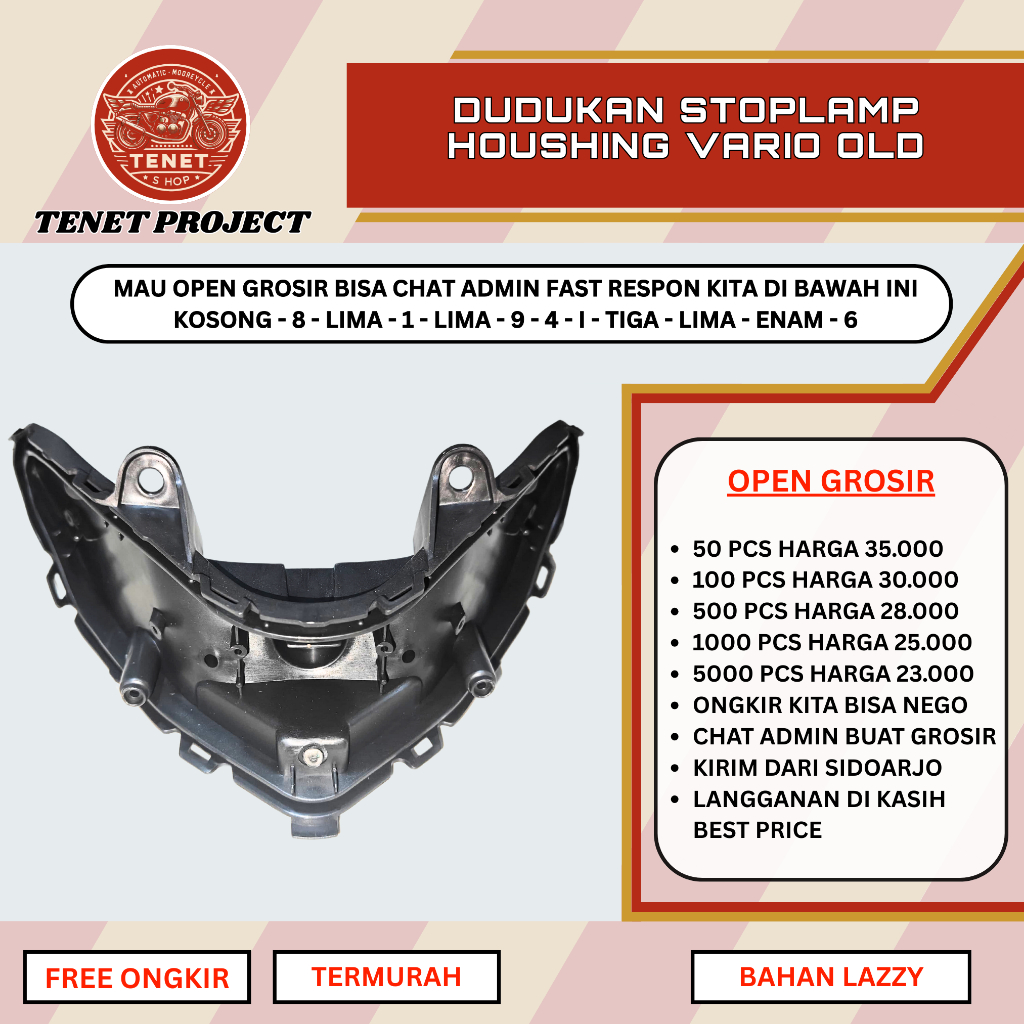HOUSING STOPLAMP VARIO 125 OLD DUDUKAN LAMPU BELAKANG VARIO COVER STOPLAMP VARIO LED OLD