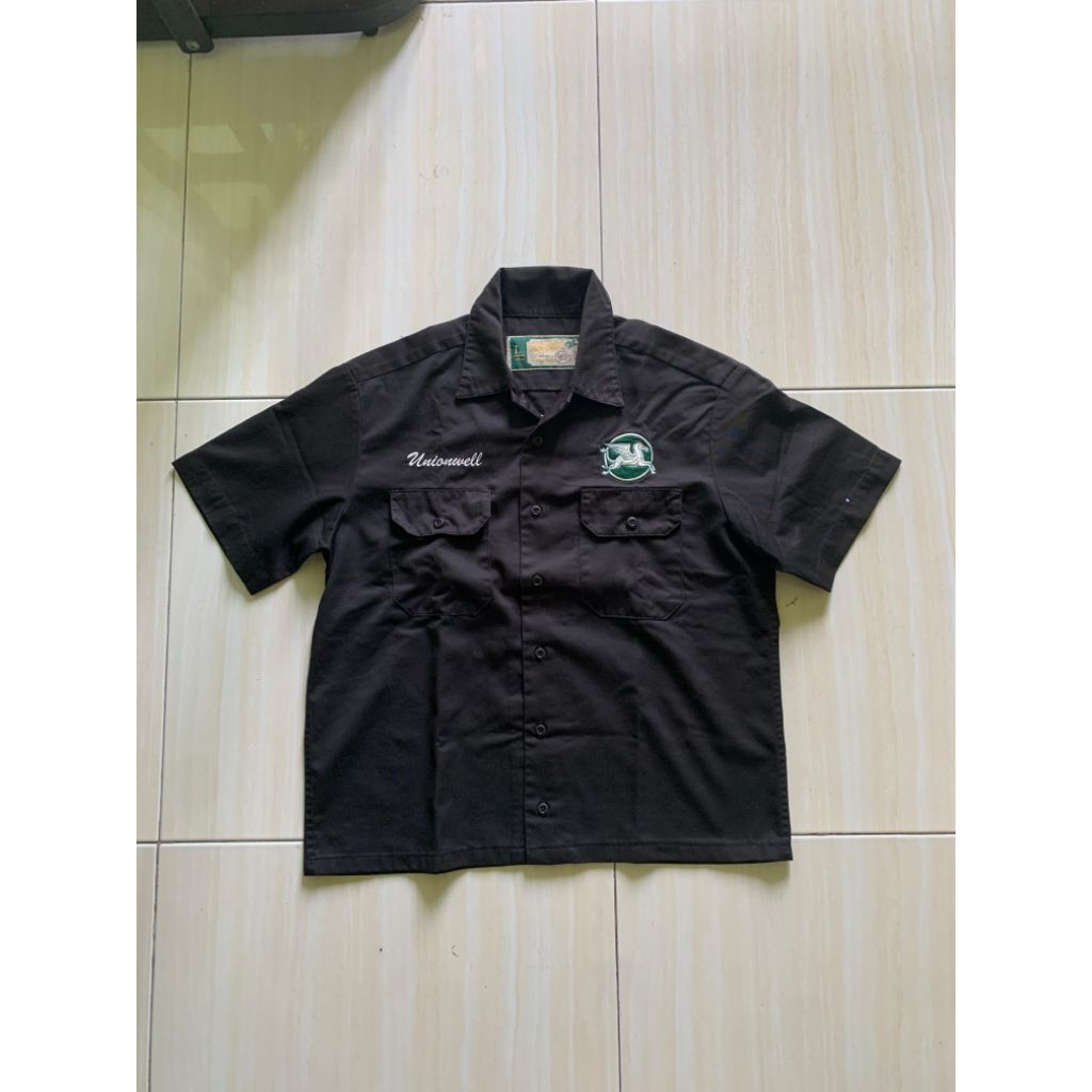 preloved workshirt unionwell roundlogo size L